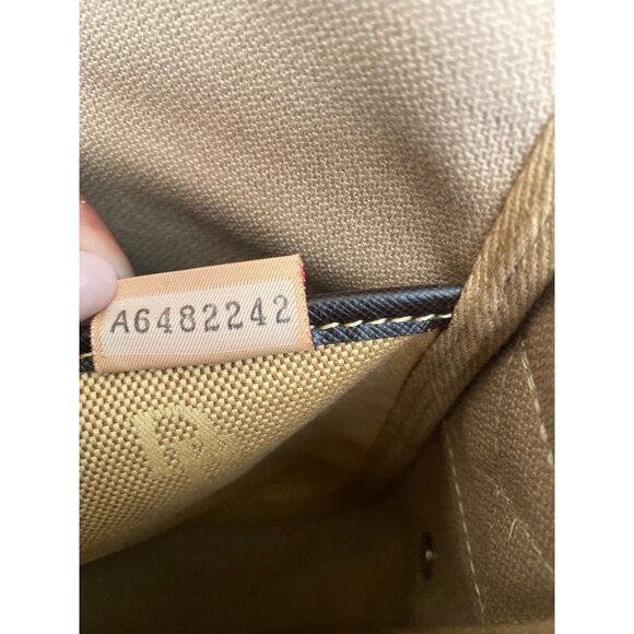 Vintage 1990s/Y2K Dooney & Bourke Small Logo Canvas Messenger Bag Made in USA - Picture 15 of 15